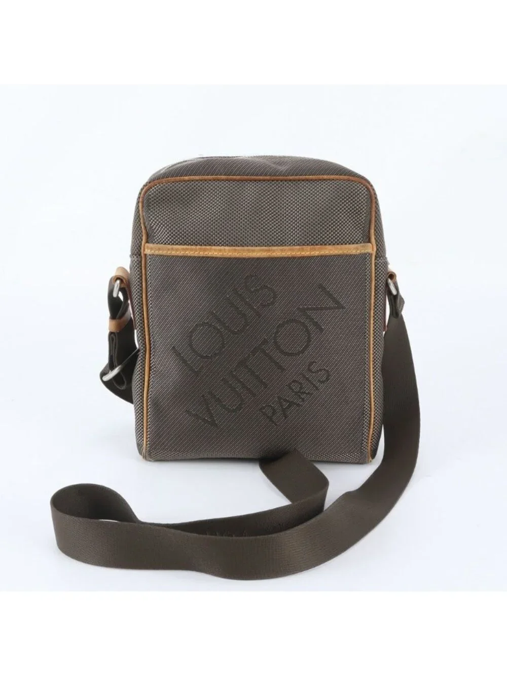 Louis Vuitton Damier Jean Citadin Leather Shoulder Bag Crossbody Messenger